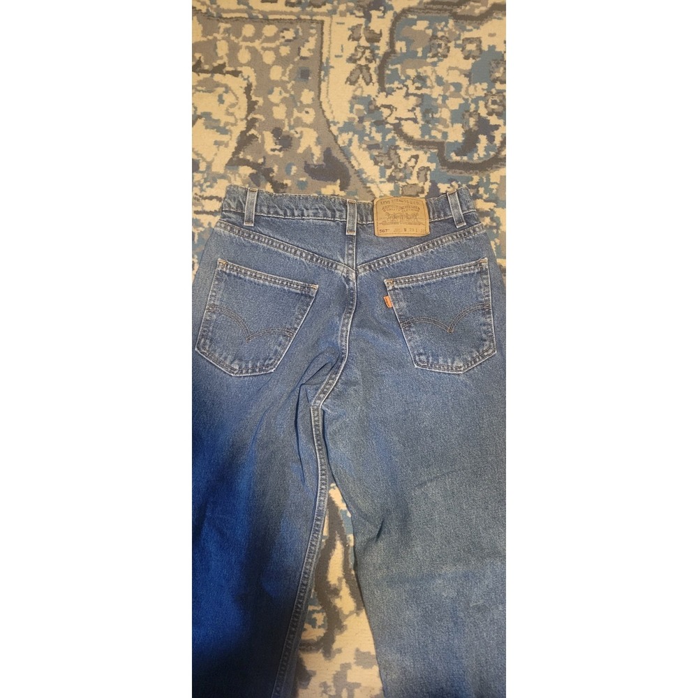 Vintage 1997  Levi 567 Jeans Loose Fit  X WIDE LEG  29x32 Orange Tab USA